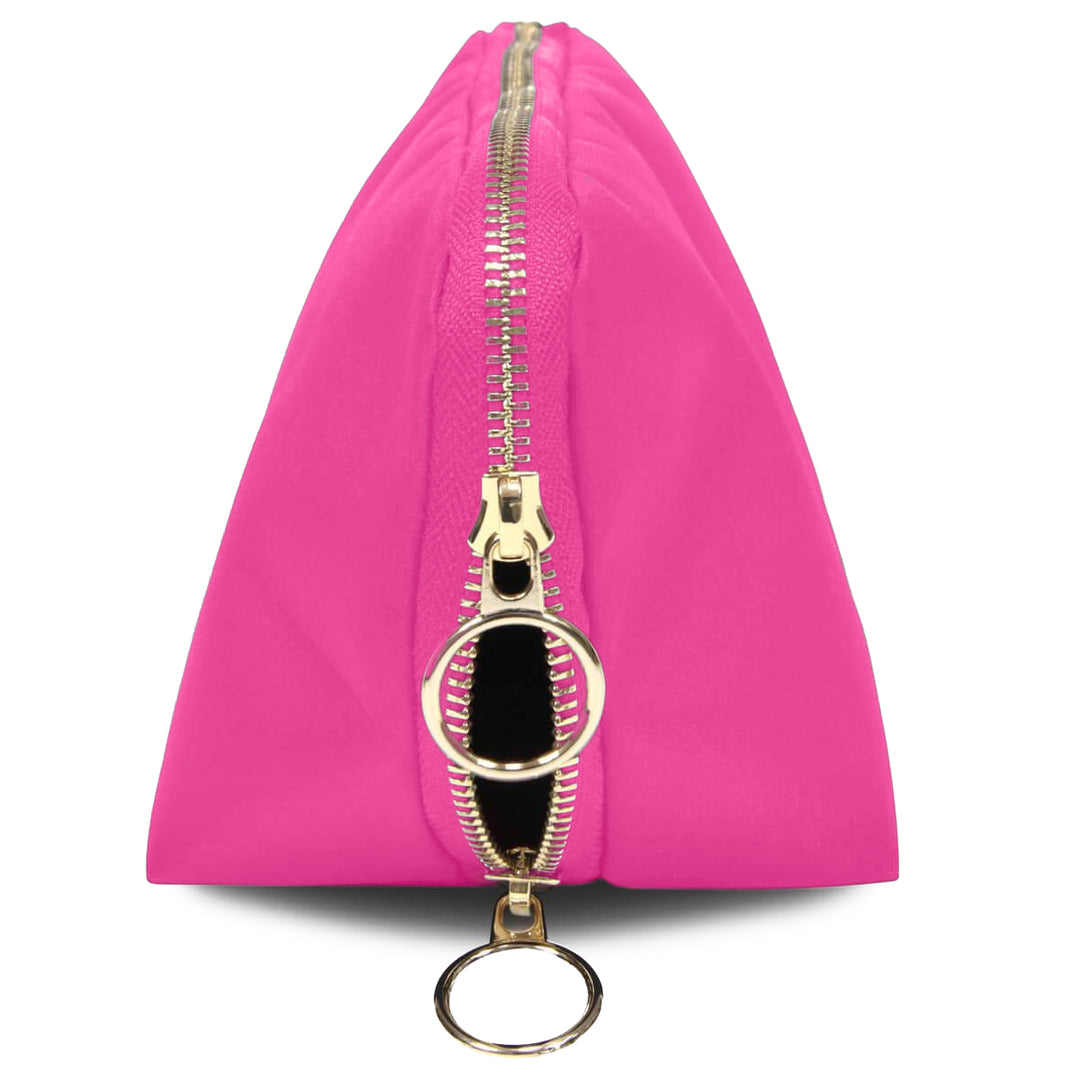 Signature Makeup Bag - Flamingo Pink/Sunshine Yellow