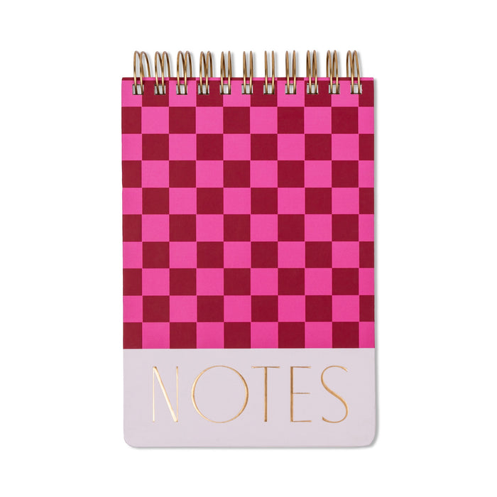 Large Chunky Notepad - Burgundy/Pink