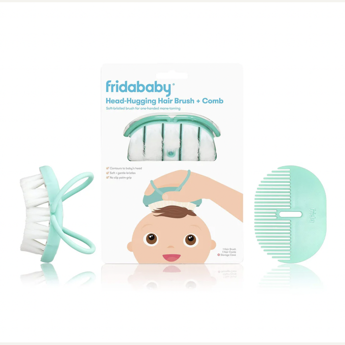 Infant Hairbrush, Comb, and Case