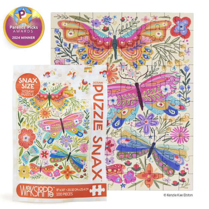 Butterfly Floral 100 Piece Puzzle Snax