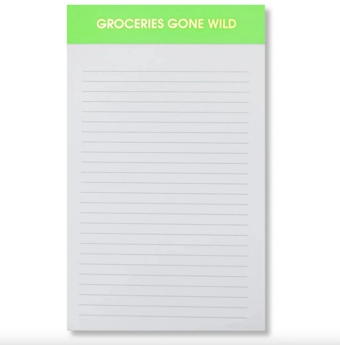 Groceries Gone Wild - Lined Notepad