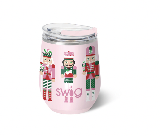 Sugar Plum Soldiers 12oz Stemless Wine Cup