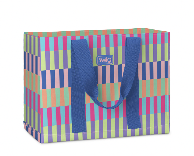 Brite Stripe Jumbo Tote Bag