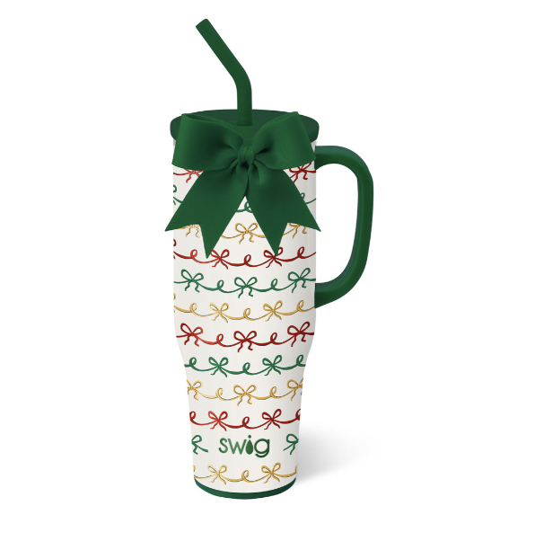 Christmas Bows Mega Mug 40oz