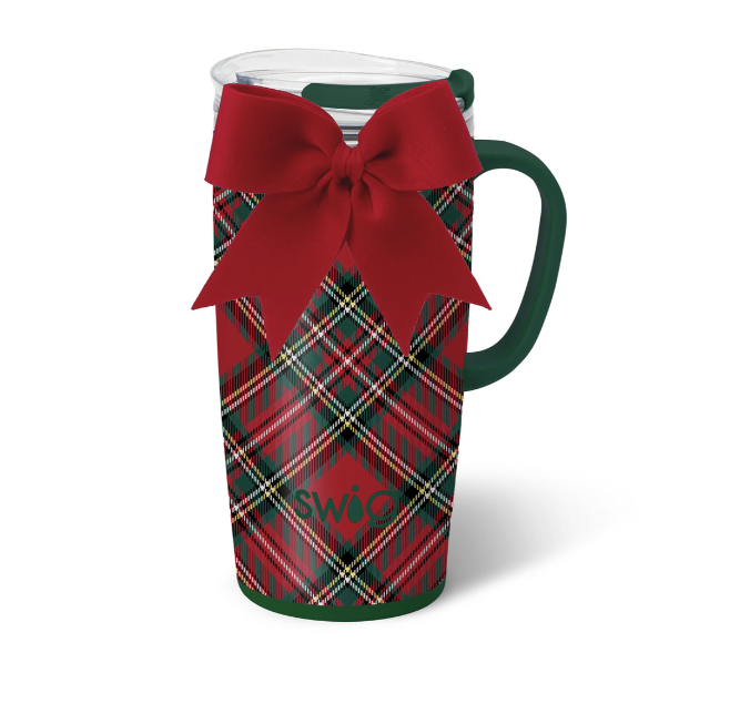 Christmas Plaid Travel Mug 22oz