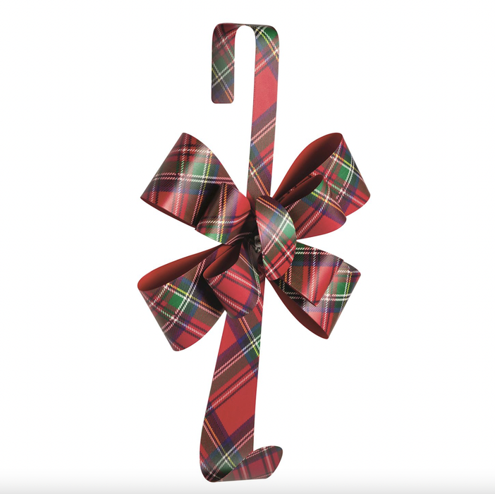 Tartan Bow Wreath Hanger