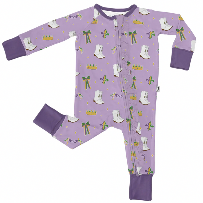 Long Sleeve Mardi Gras Queen Zippy