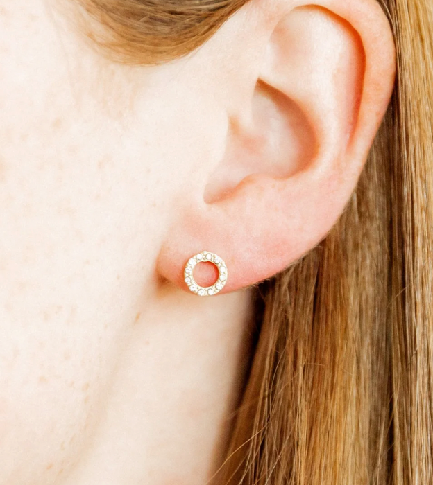 Screwback Stud Earrings - Lainey Gold