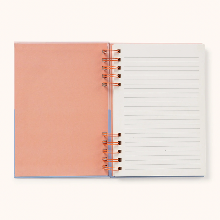 Coral & Salt Water Harper Split-Spiral Notebook & Pen Set