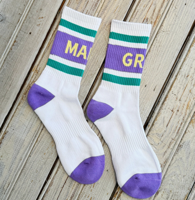 Mardi Gras Varsity Sock