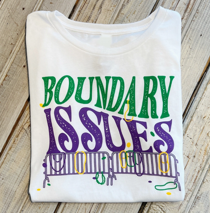 Boundary Issues Women's Crew Neck-White