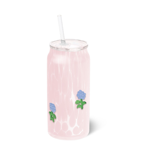 Hydrangeas Charmed Soda Glass 23oz