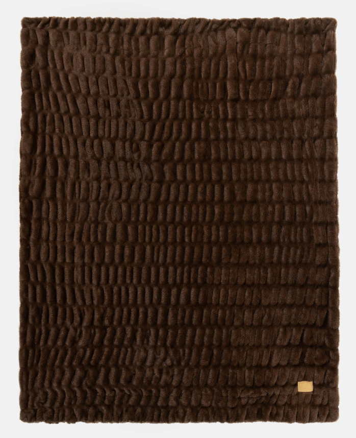 Espresso Plush Throw Blanket