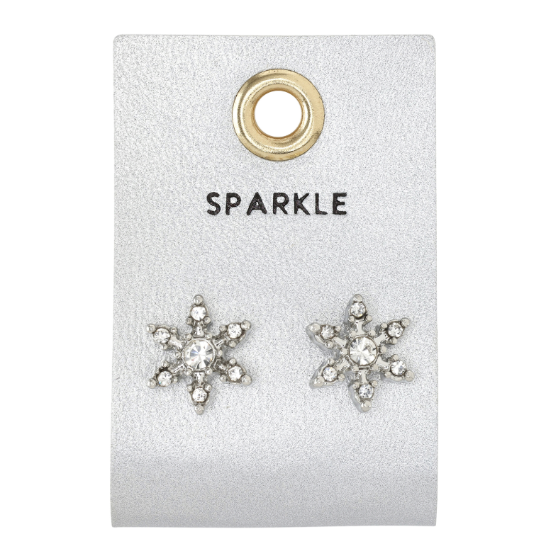 Holiday Stud Love Earrings - Sparkle