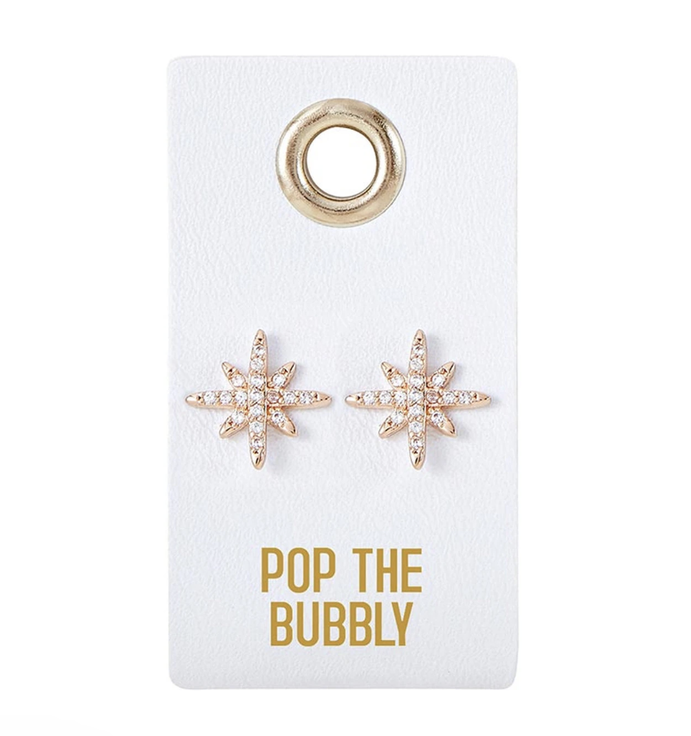 Stud Love Wedding Earrings - Flower Girl