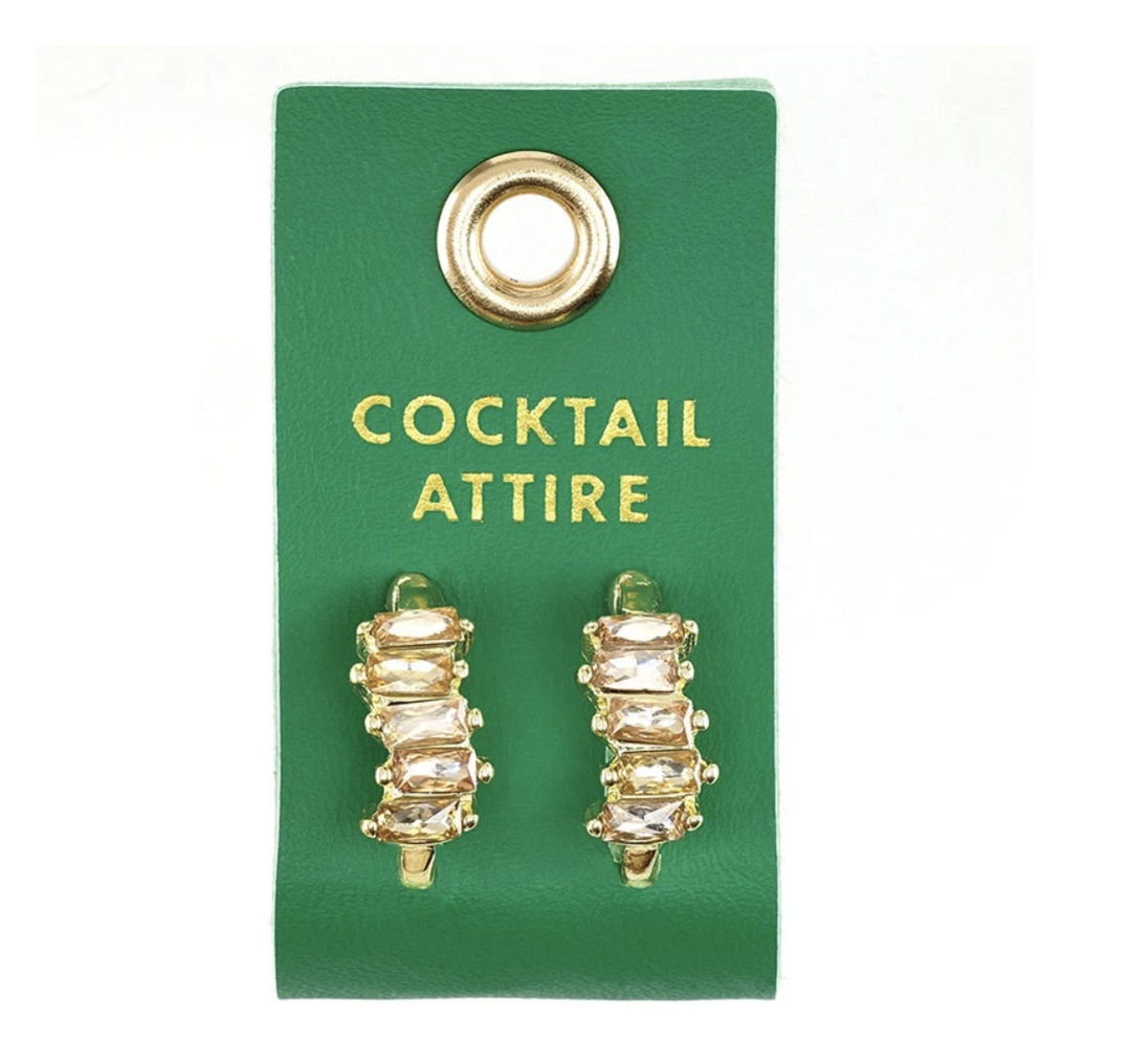 Palm Beach Stud Love Earrings - Cocktail
