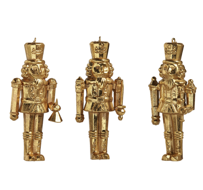 Gold Nutcracker Ornament