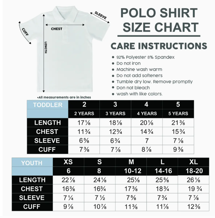Youth LSU Embroidered Polo