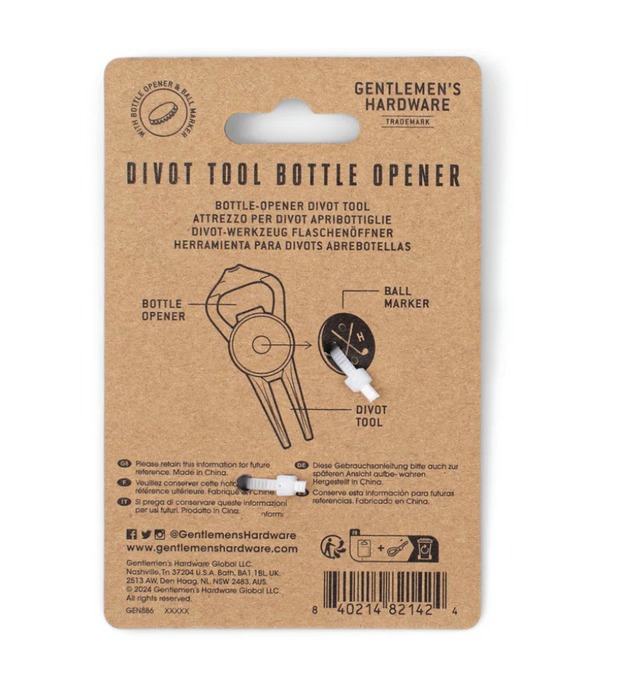 Divot Tool Bottle Opener