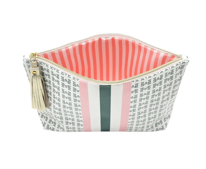 Oil Cloth Pouch - Racer Stripe