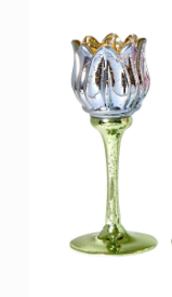 Tulip Candleholder FINAL SALE - Blue
