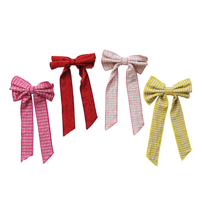 Velvet Pattern Bow