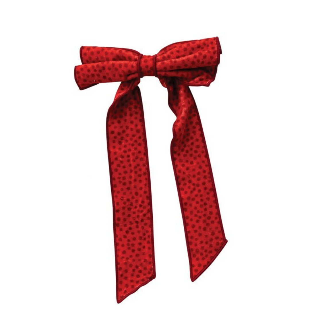 Velvet Pattern Bow