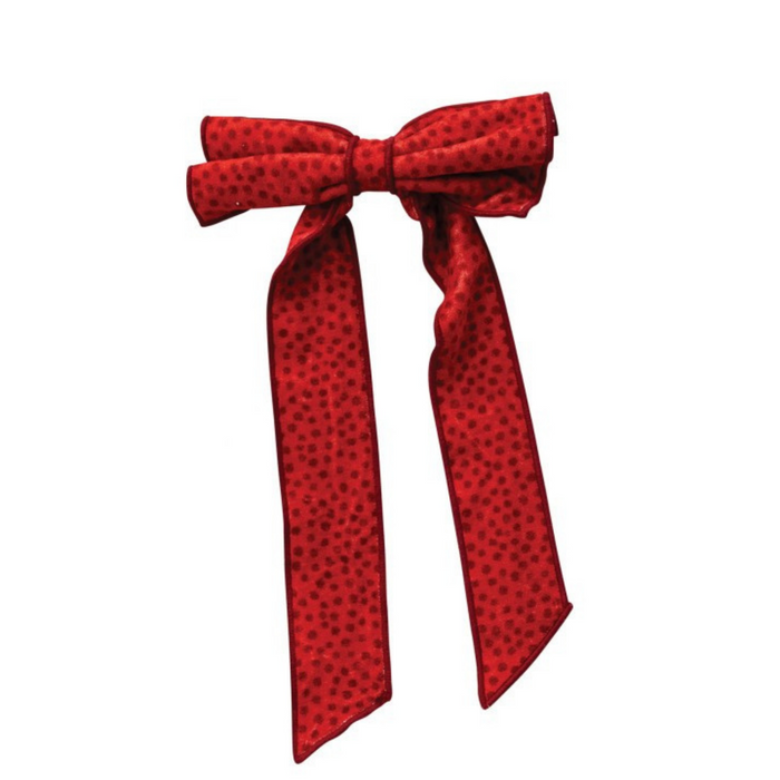 Velvet Pattern Bow