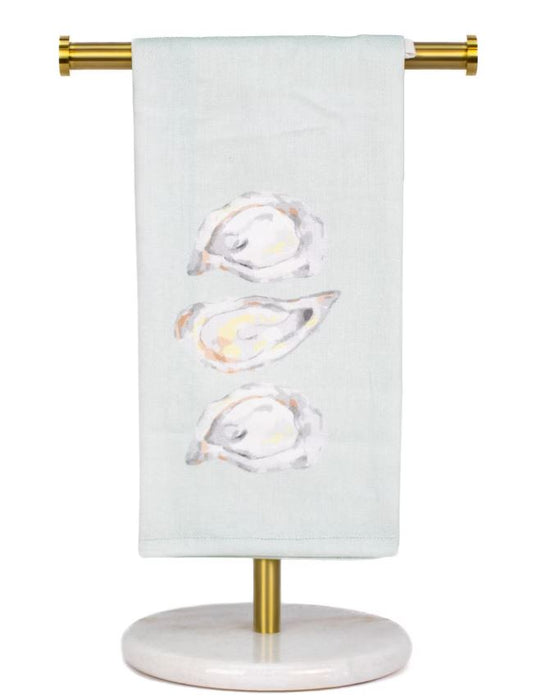 Watercolor Oyster Hand Towel