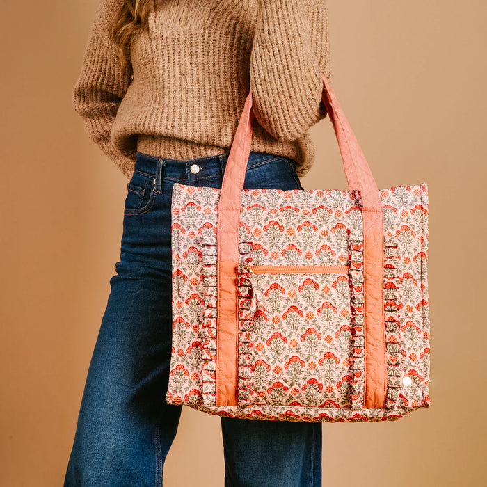 Everbloom Dusty Rose The Everyday Quilted Tote Bag