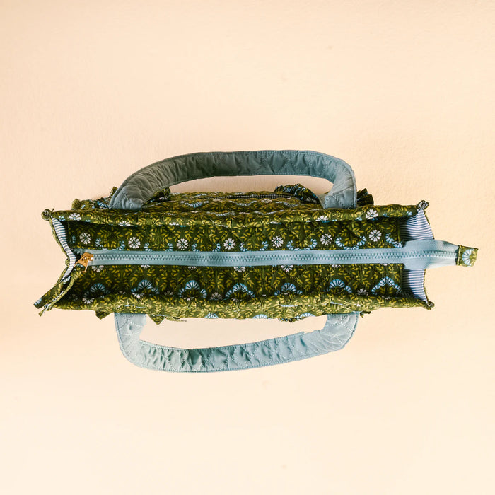 Everbloom Forest Green The Everyday Quilted Tote Bag