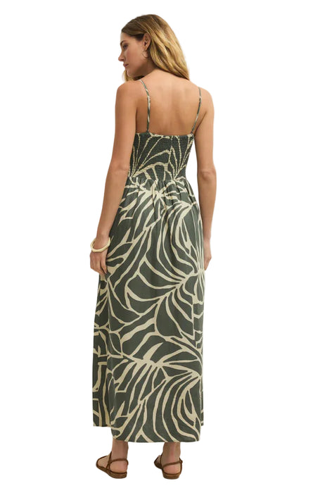 Bayside Tova Palm Linen Maxi Dress Bayside Tova Palm Linen Maxi Dress