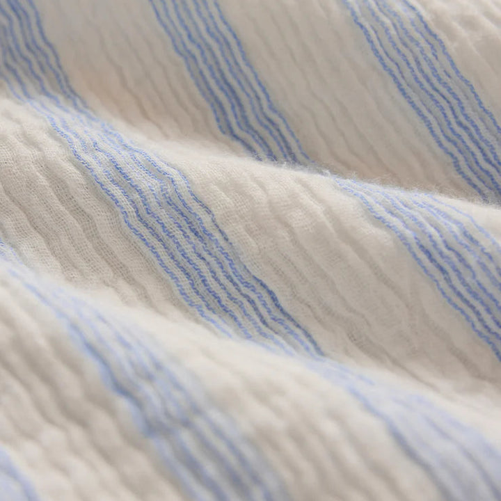 Shellbound Striped Gauze Dress
