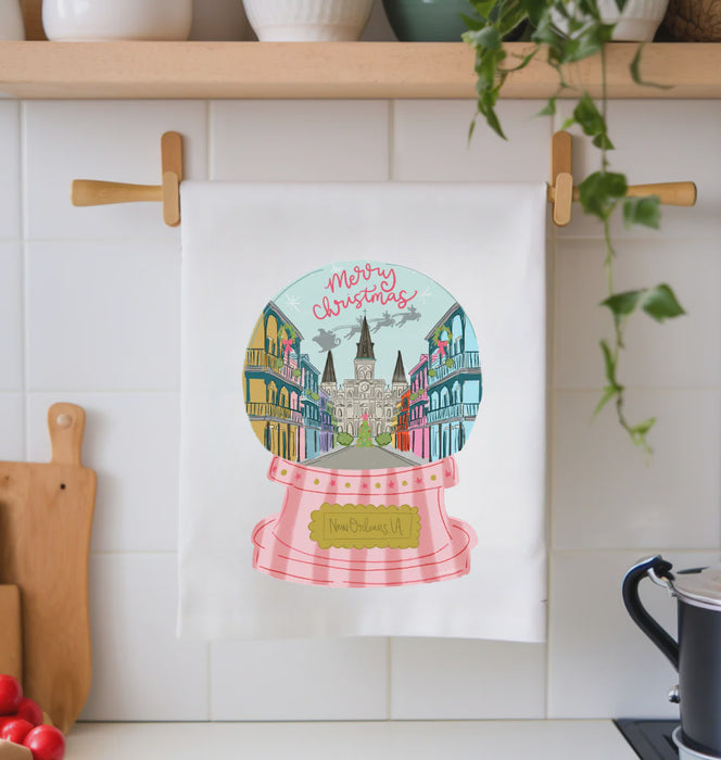 NOLA Globe Tea Towel