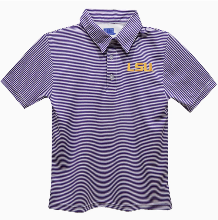 Youth LSU Embroidered Polo
