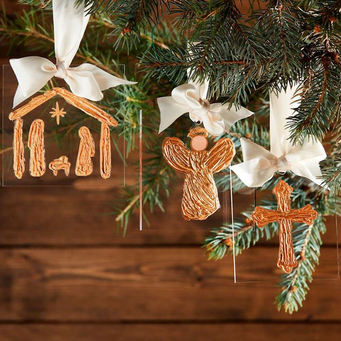 Gold Acrylic Ornament