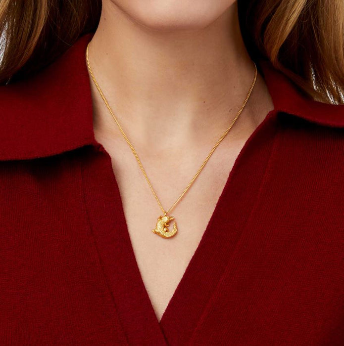 Alligator Solitaire Necklace