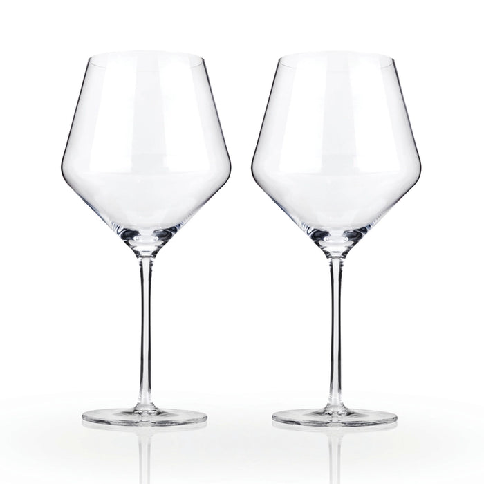 Raye Angled Crystal Glasses Set of 2