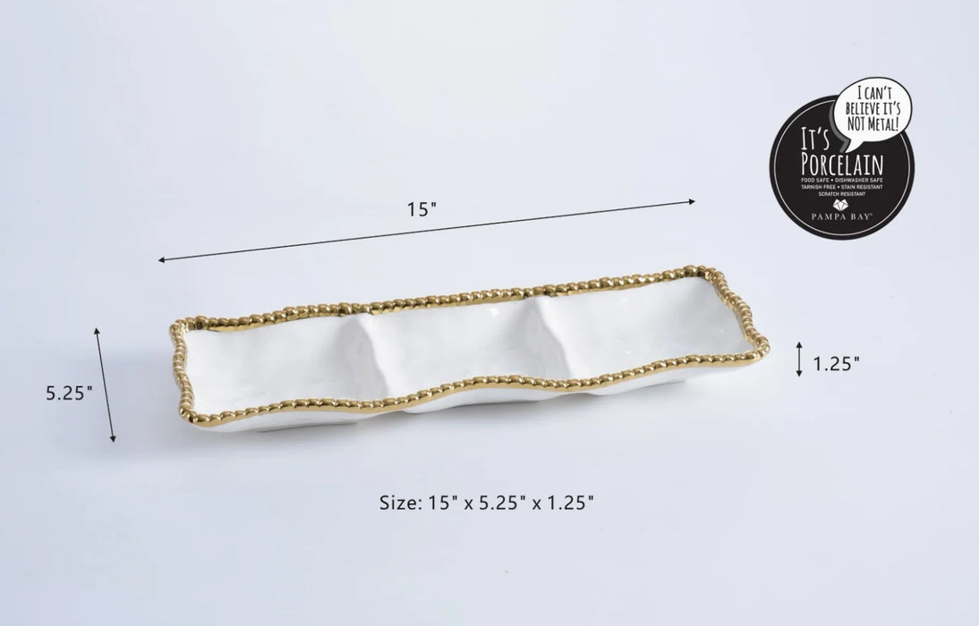 3-Section Serving Piece