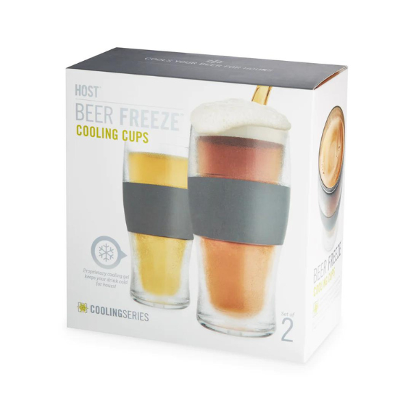 HOST Beer Freeze Cooling Cups Set of 2