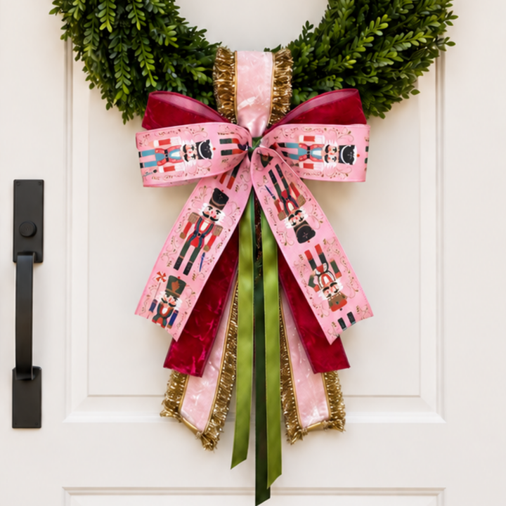Sugar Plum Nutcracker Sash &amp; Bow