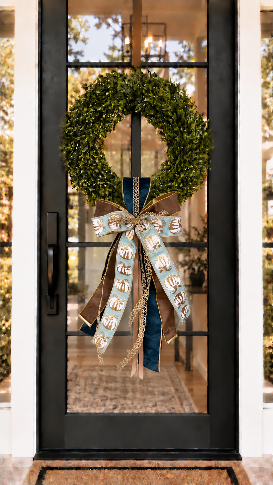 Teal Pumpkin Sash &amp; Bow