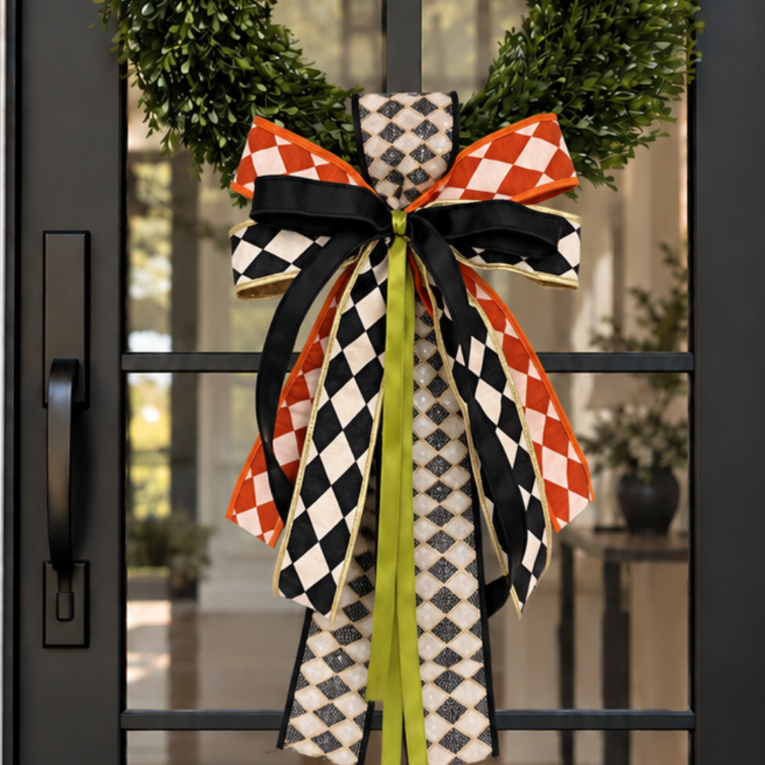 Candy Corn Sash &amp; Bow
