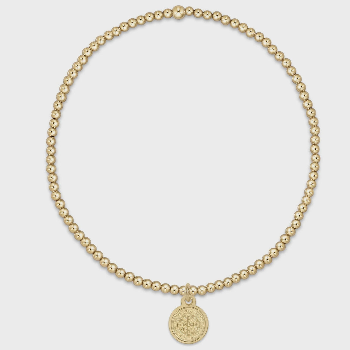 Classic Gold 2mm Bracelet - Blessing Small Gold Disc main image 0
