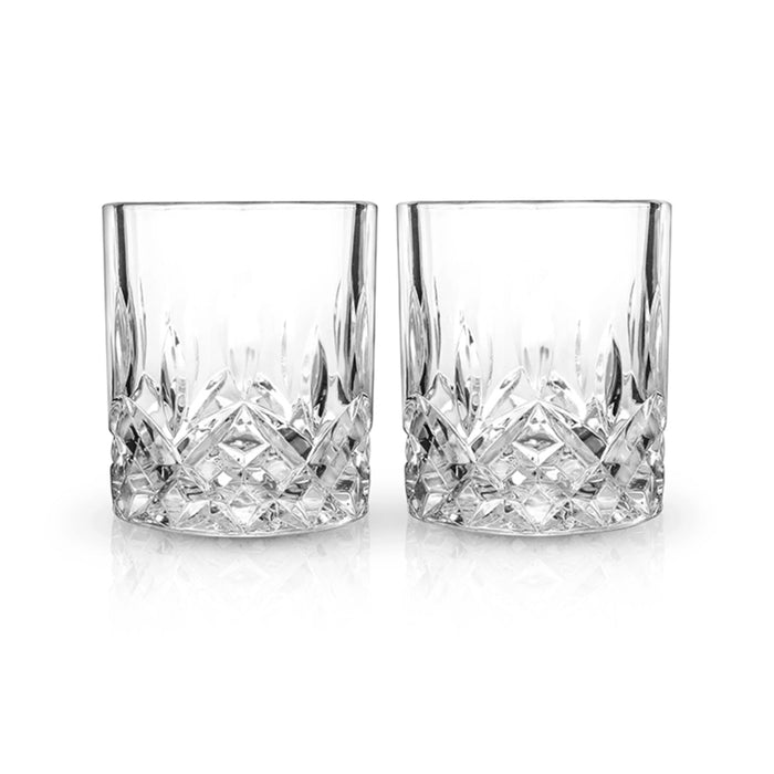 Admiral Stemless Crystal Lowball Tumblers Set of 2