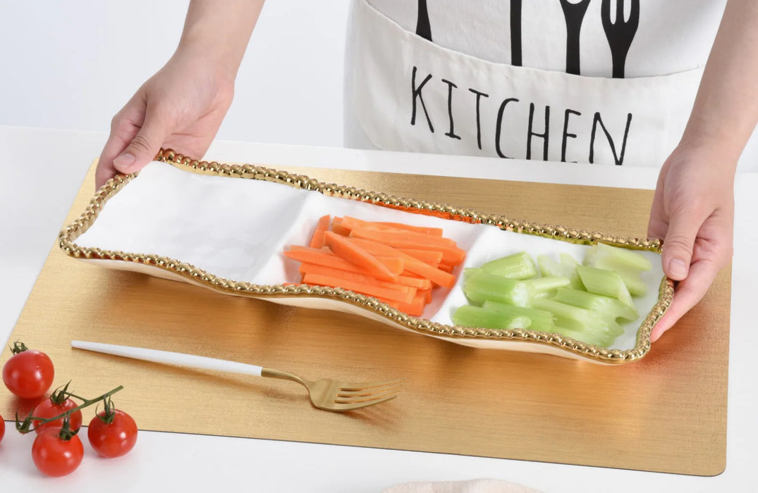 3-Section Serving Piece