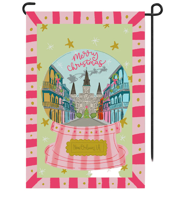 NOLA Globe Garden Flag