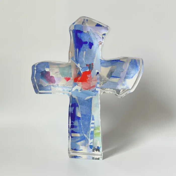 Periwinkle Acrylic Cross