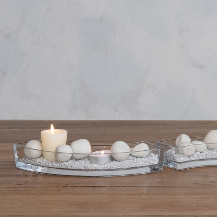 Glass Appetizer Dish/Tealight Holder - Single