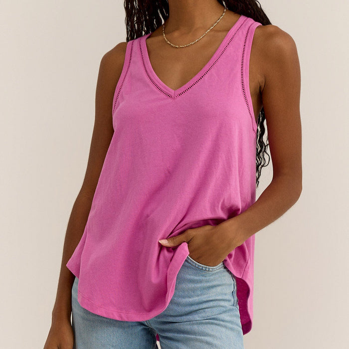 Vagabond Lace Trim Tank(FINAL SALE)